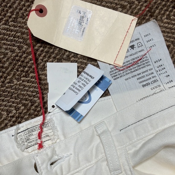Current Elliott the boyfriend Jean white NWT 28 - Picture 3 of 10